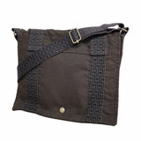 【6kd3602】エルメス ショルダーバッグ エールラインバサス ナイロン グレー シルバー金具【中古】レディース