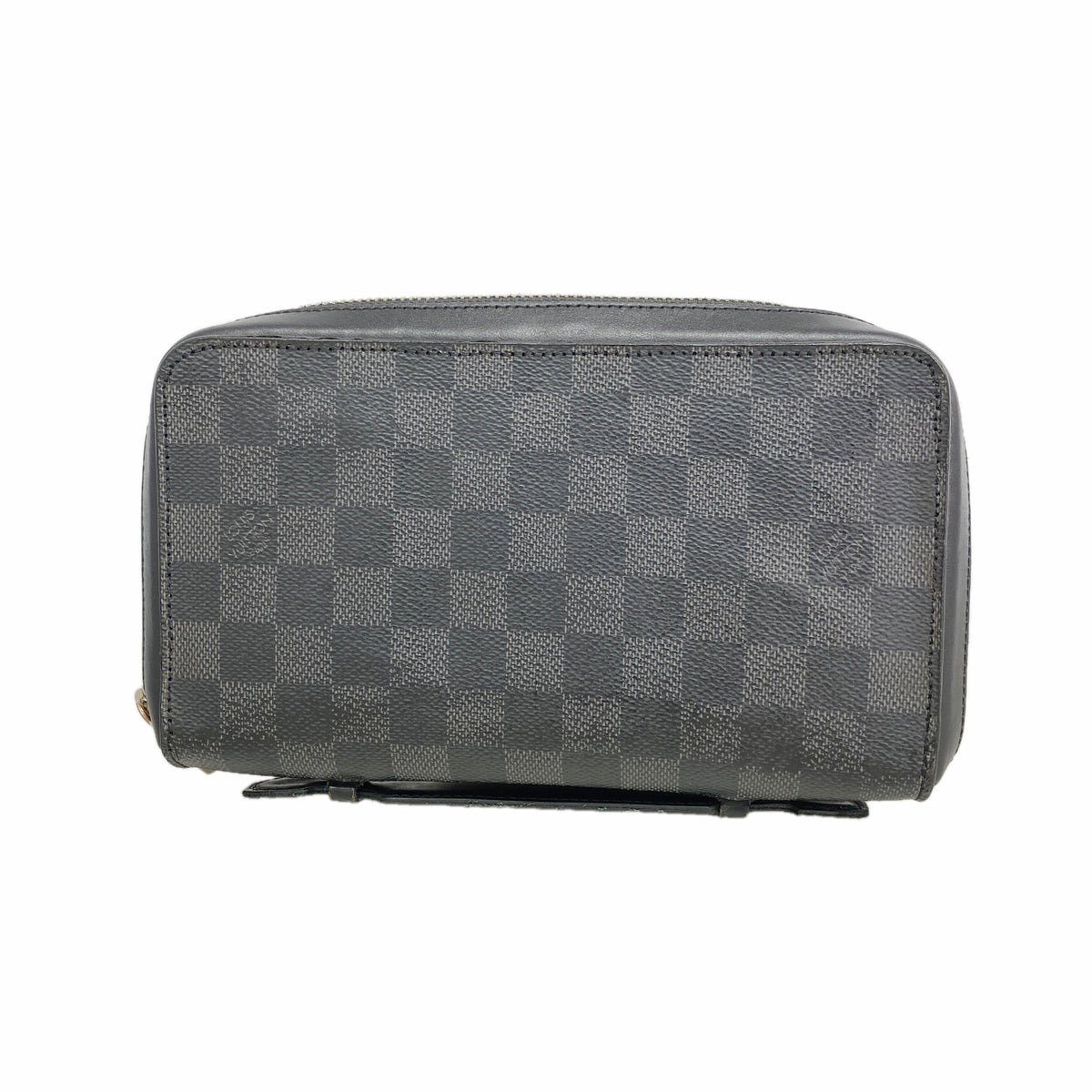 【6kd3631】ルイヴィトン 長財布 ダミエ・グラフィット ジッピーXL N41503 ブラック グレー【中古】メンズ