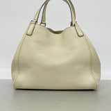 【6kd3652】グッチ トートバッグ ソーホー 282309 レザー アイボリー ゴールド金具【中古】レディース