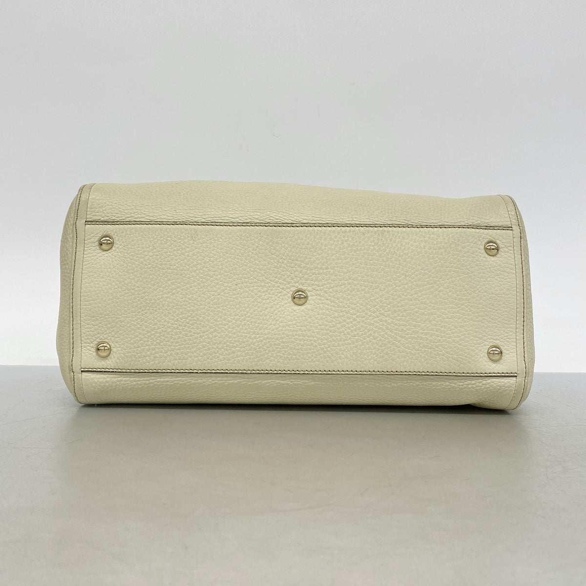 【6kd3652】グッチ トートバッグ ソーホー 282309 レザー アイボリー ゴールド金具【中古】レディース