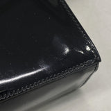 【6kd3653】サルヴァトーレフェラガモ ショルダーバッグ ヴァラ エナメル ブラック ゴールド金具【中古】レディース