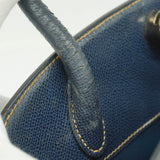 【6kd3662】エルメス ハンドバッグ ダルヴィ クシュベル ネイビー シルバー金具 □F刻印【中古】レディース