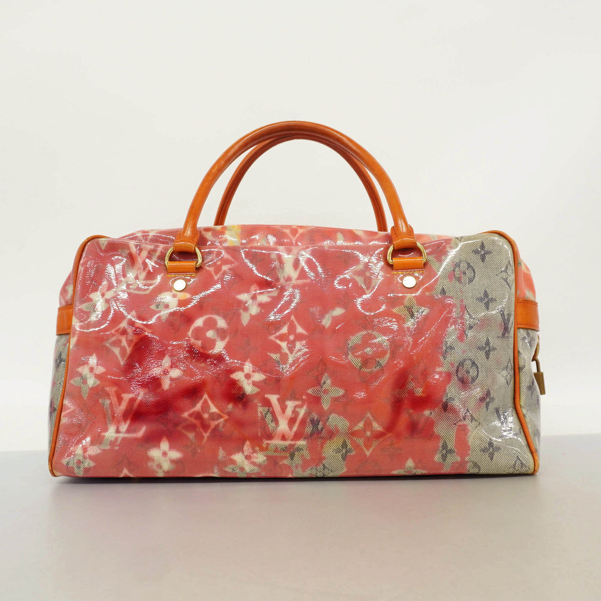 【6kd3665】ルイヴィトン ハンドバッグ モノグラム･パルプ ウィークエンダーPM M95734 ローズ【中古】レディース