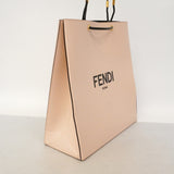 【6kd3670】フェンディ トートバッグ レザー ピンクベージュ ゴールド金具【中古】レディース