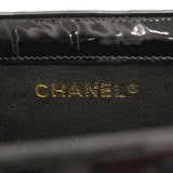【6kd3671】シャネル ショルダーバッグ パテントレザー ブラック ゴールド金具【中古】レディース