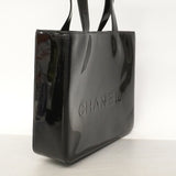 【6kd3671】シャネル ショルダーバッグ パテントレザー ブラック ゴールド金具【中古】レディース