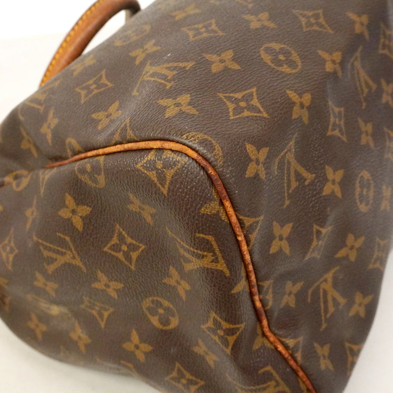 【6kd3700】ルイヴィトン ハンドバッグ モノグラム スピーディ30 M41108 ブラウン【中古】レディース
