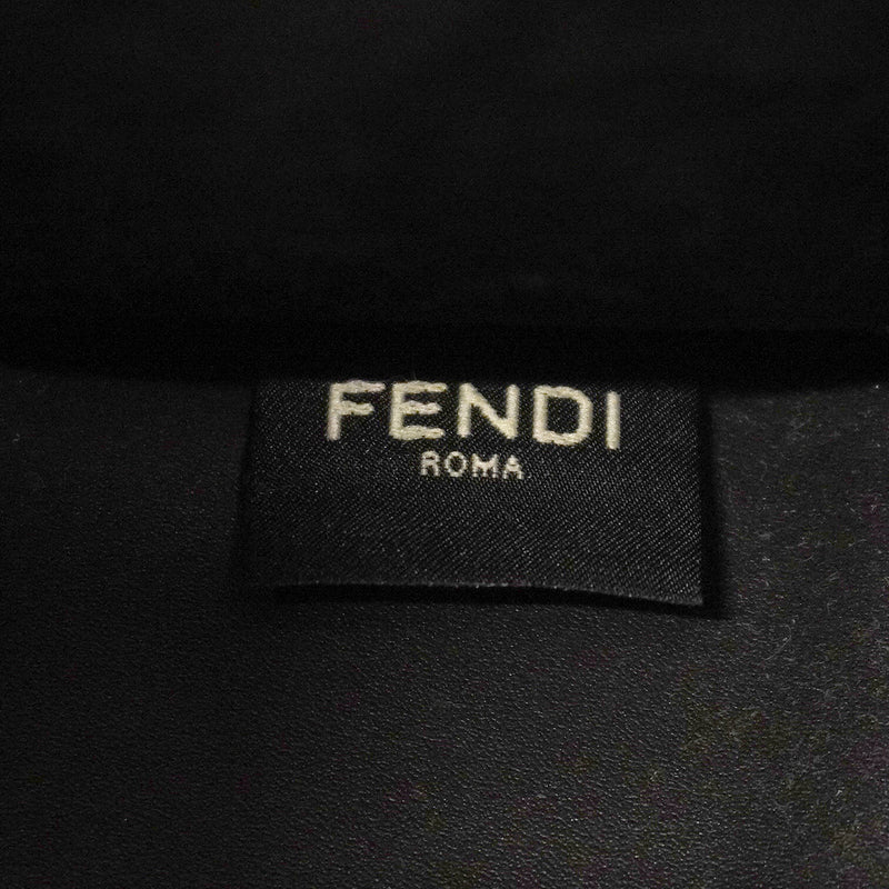 【6kd3704】フェンディ ハンドバッグ サンシャイン レザー ブラック ゴールド金具【中古】レディース