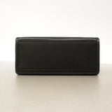 【6kd3704】フェンディ ハンドバッグ サンシャイン レザー ブラック ゴールド金具【中古】レディース