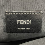 【6kd3710】フェンディ ショルダーバッグ レザー ブラック シルバー金具【中古】メンズ