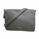 【6kd3710】フェンディ ショルダーバッグ レザー ブラック シルバー金具【中古】メンズ