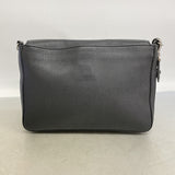 【6kd3710】フェンディ ショルダーバッグ レザー ブラック シルバー金具【中古】メンズ