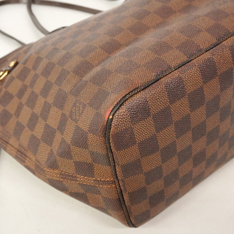 【6kd3724】ルイヴィトン トートバッグ ダミエ ネヴァーフルMM N51105 エベヌ【中古】レディース
