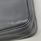 【6kd3738】プラダ ショルダーバッグ ヴィッテロシティ レザー ブラック シルバー金具【中古】メンズ