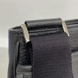 【6kd3738】プラダ ショルダーバッグ ヴィッテロシティ レザー ブラック シルバー金具【中古】メンズ