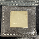 【6kd3788】フェンディ ハンドバッグ ズッカ マンマバケット ウール グレー シルバー金具【中古】レディース