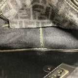 【6kd3788】フェンディ ハンドバッグ ズッカ マンマバケット ウール グレー シルバー金具【中古】レディース