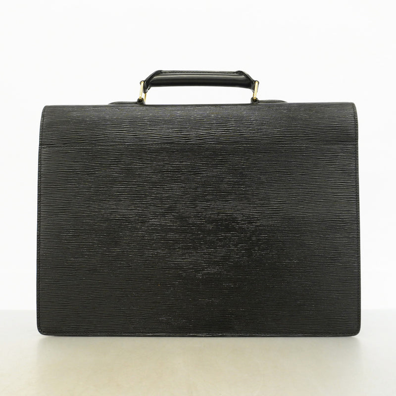 【6kd3810】ルイヴィトン ブリーフケース エピ セルヴィエットコンセイエ M54422 ノワール【中古】メンズ