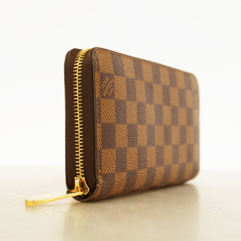 【6kd3816】ルイヴィトン 長財布 ダミエ ジッピーウォレット N60015 エベヌ【中古】メンズ レディース ユニセックス