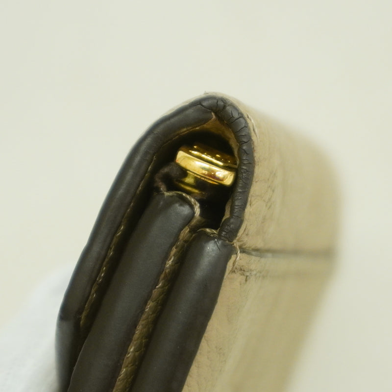 【6kd3819】ルイヴィトン 三つ折り財布 モノグラム・アンプラント ポルトフォイユゾエ M69800 トゥルトレール【中古】レディース