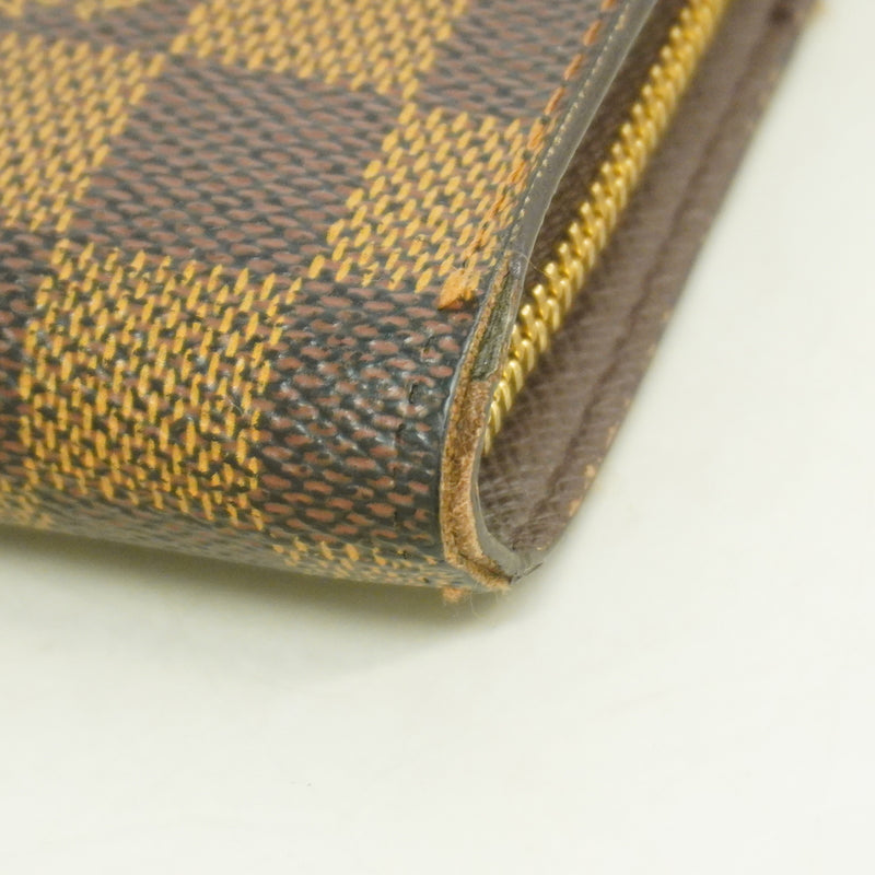 【6kd3820】ルイヴィトン 長財布 ダミエ ポルトモネジップ N61728 エベヌ【中古】メンズ レディース ユニセックス