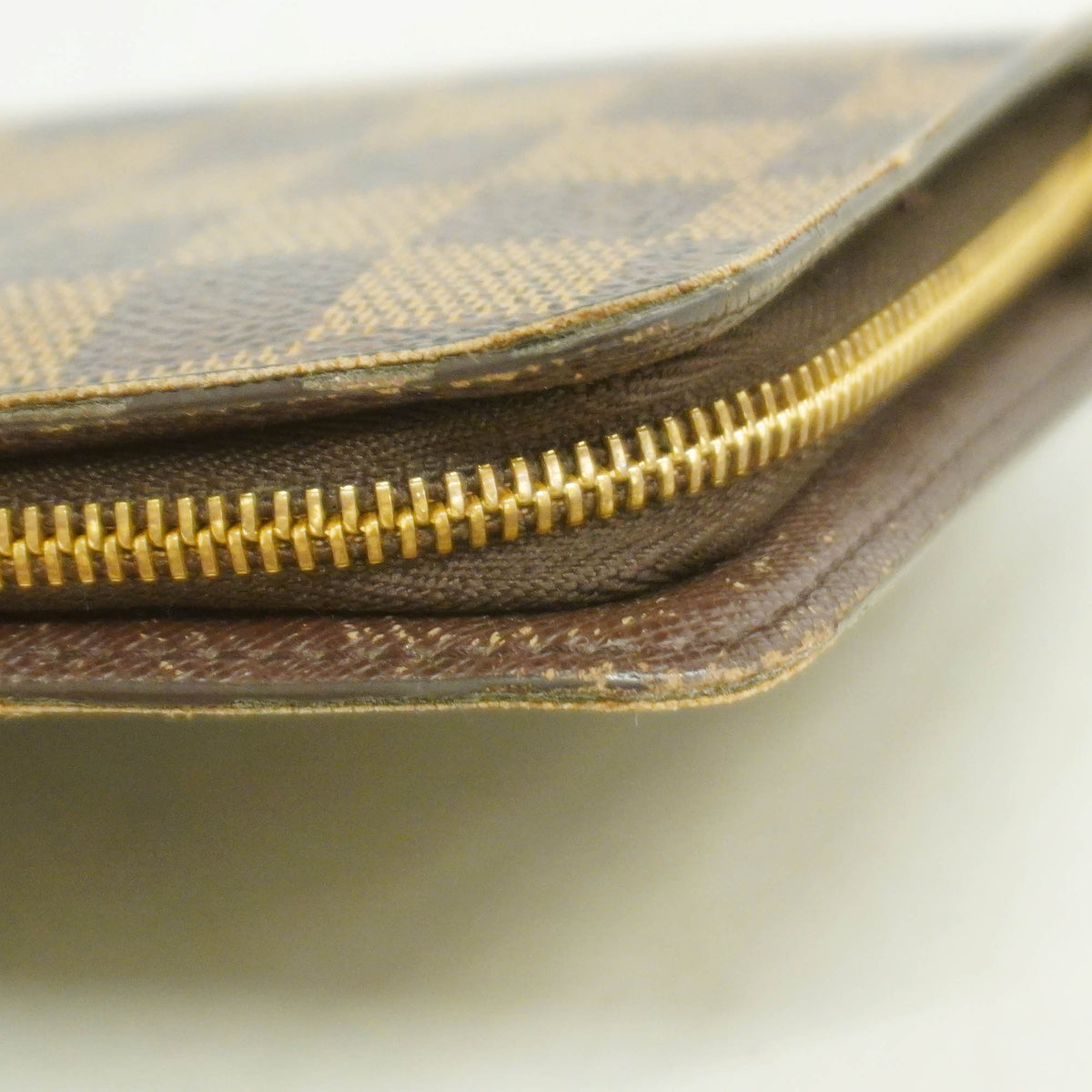 【6kd3820】ルイヴィトン 長財布 ダミエ ポルトモネジップ N61728 エベヌ【中古】メンズ レディース ユニセックス