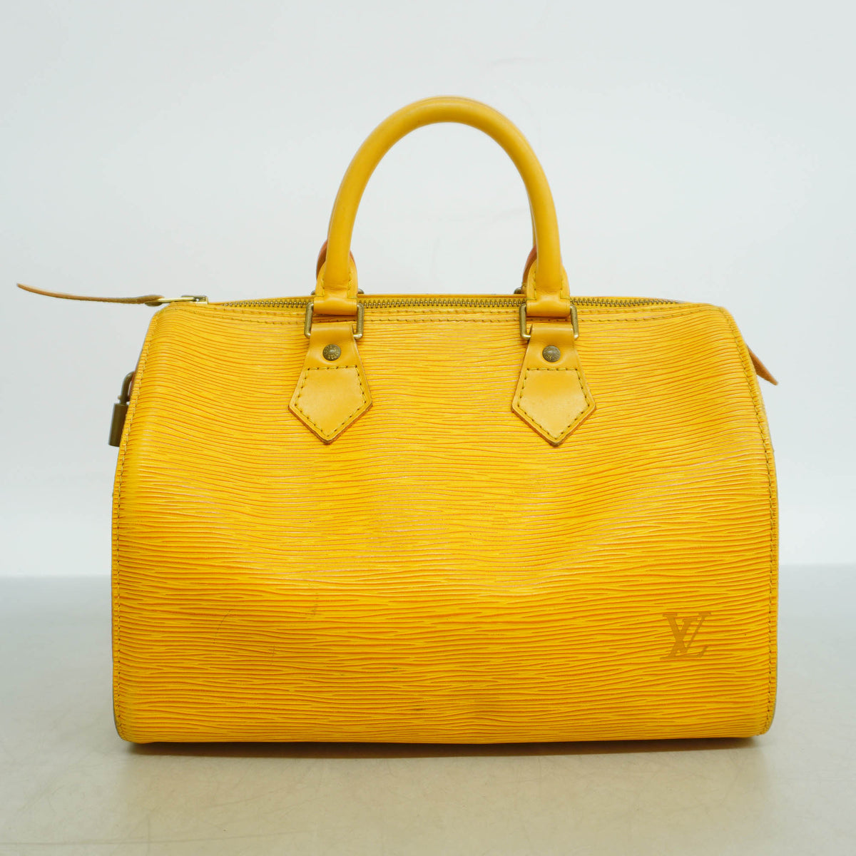 【6kd3823】ルイヴィトン ハンドバッグ エピ スピーディ25 M43019 ジョーヌ【中古】レディース