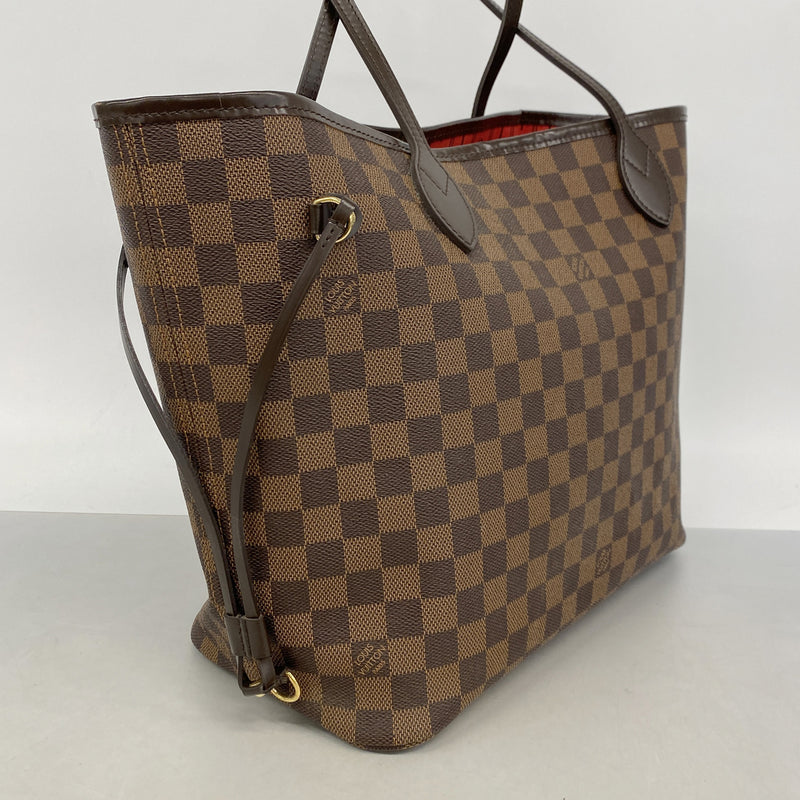 【6kd3842】ルイヴィトン トートバッグ ダミエ ネヴァーフルMM N51105 エベヌ【中古】レディース