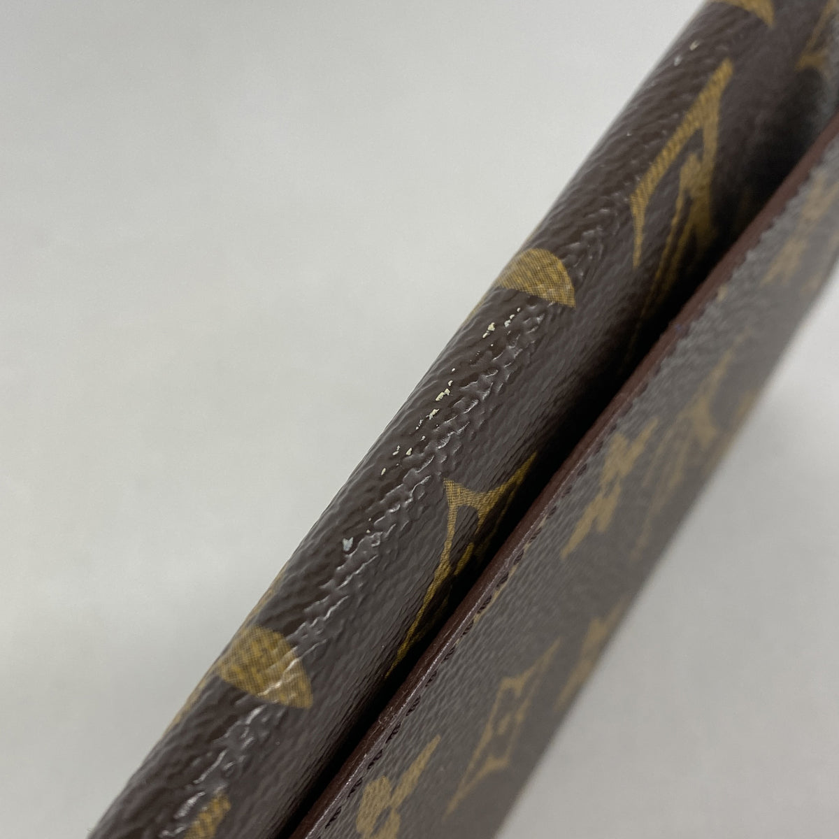 【6kd3846】ルイヴィトン 長札入れ モノグラム ポルト円3カルトクレディ M61818 ブラウン【中古】レディース