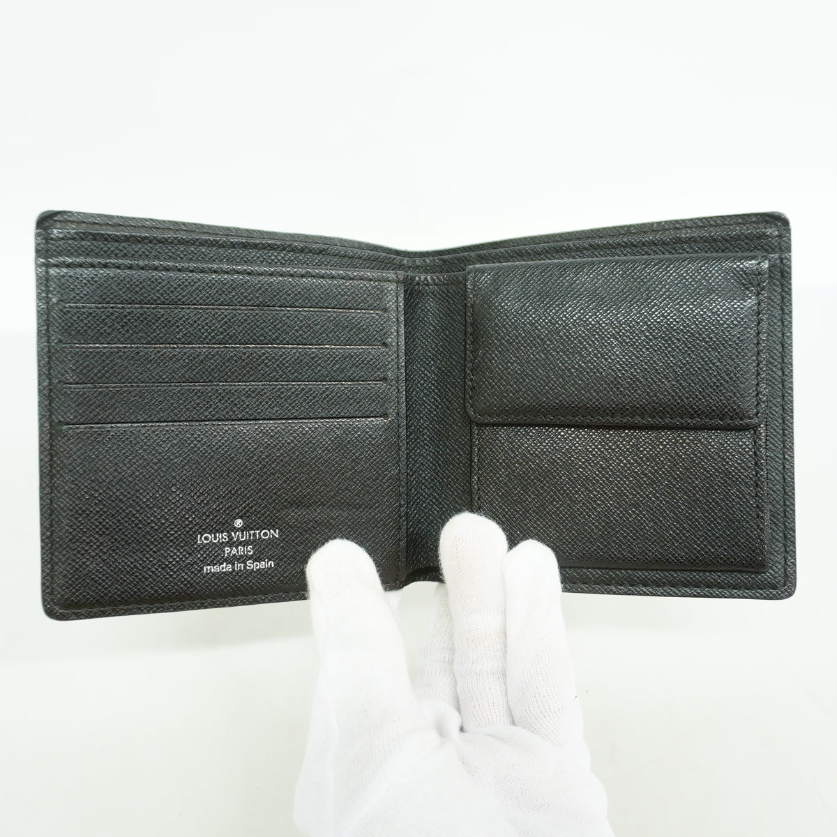 【6kd3870】ルイヴィトン 財布 ダミエ・グラフィット ポルトフォイユマルコ N62664 グレー【中古】メンズ