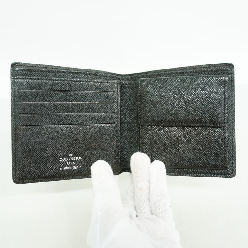 【6kd3870】ルイヴィトン 財布 ダミエ・グラフィット ポルトフォイユマルコ N62664 グレー【中古】メンズ