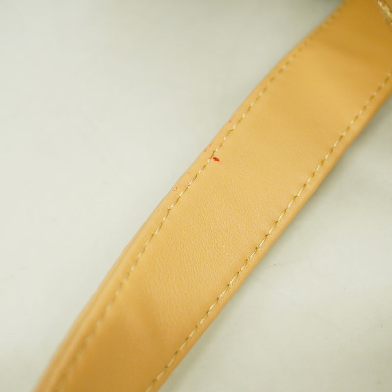 【6kd3874】シャネル トートバッグ ワイルドステッチ ラムスキン ベージュ ゴールド金具【中古】レディース
