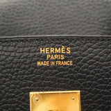 【6kd3878】エルメス ハンドバッグ バーキン35 アルデンヌ ブラック ゴールド金具 □G刻印【中古】レディース
