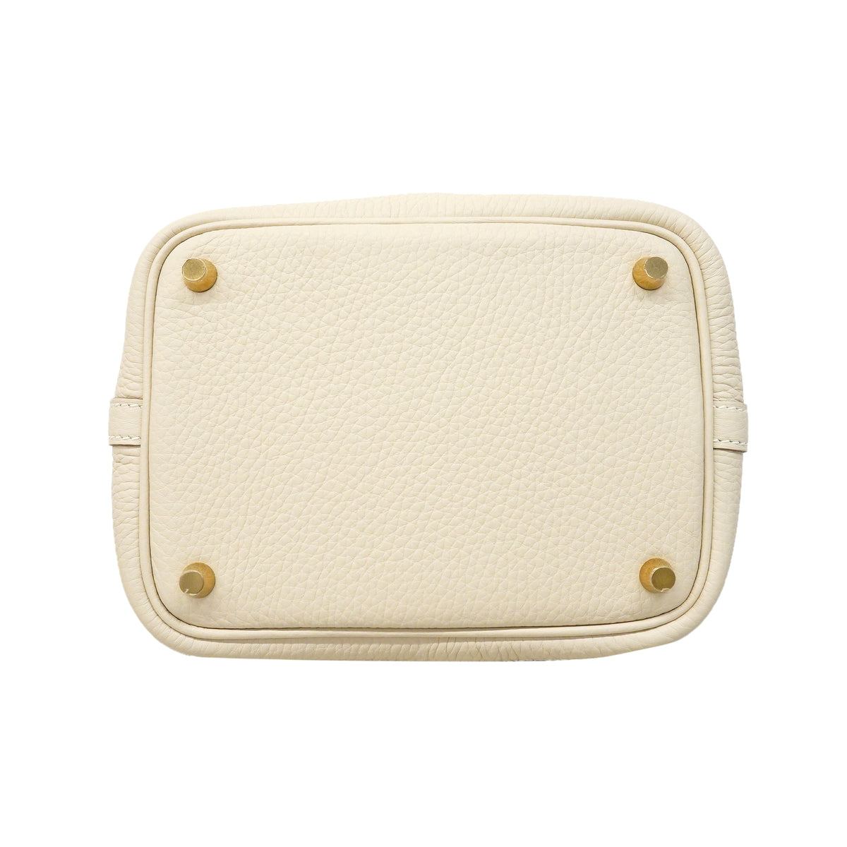 【6kd3879】エルメス ハンドバッグ ピコタンロックPM トリヨンクレマンス クレ ゴールド金具 G刻印【中古】レディース