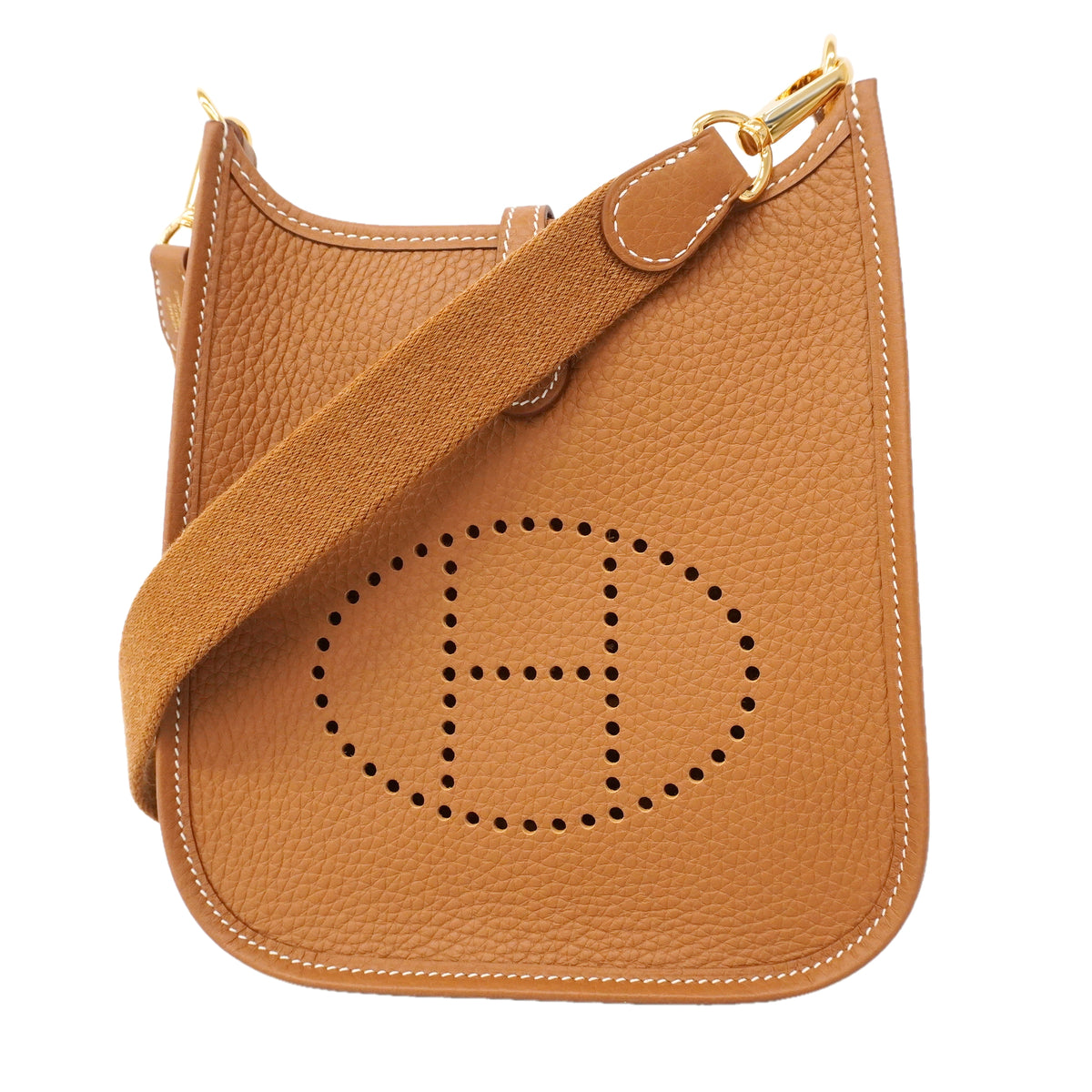 【6kd3880】エルメス ショルダーバッグ エヴリンTPM トリヨンクレマンス ゴールド ゴールド金具 G刻印【中古】レディース