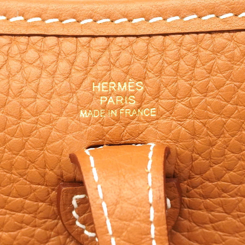【6kd3880】エルメス ショルダーバッグ エヴリンTPM トリヨンクレマンス ゴールド ゴールド金具 G刻印【中古】レディース