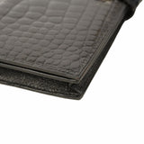 【6kd3881】エルメス 長財布 ベアンスフレ アリゲーター ブラック シルバー金具 □J刻印【中古】メンズ レディース ユニセックス