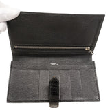 【6kd3881】エルメス 長財布 ベアンスフレ アリゲーター ブラック シルバー金具 □J刻印【中古】メンズ レディース ユニセックス