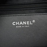 【6kd3886】シャネル ショルダーバッグ マトラッセ チェーンショルダー ラムスキン ブラック シルバー金具【中古】レディース