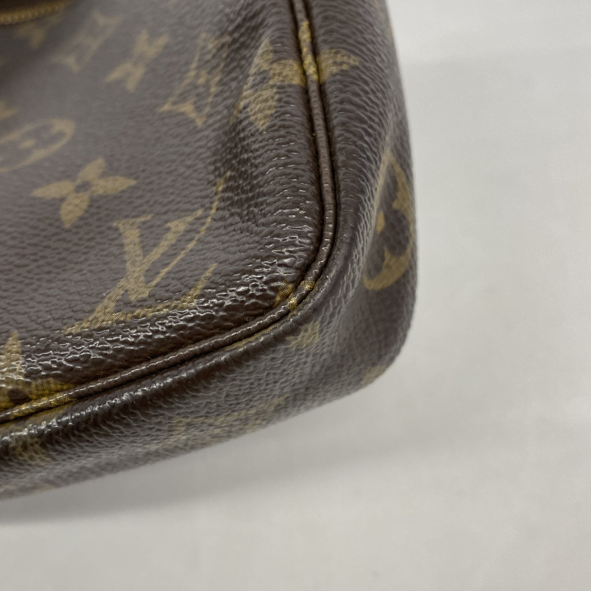 【6kd3899】ルイヴィトン ポーチ モノグラム ポシェットアクセソワール M51980 ブラウン【中古】レディース