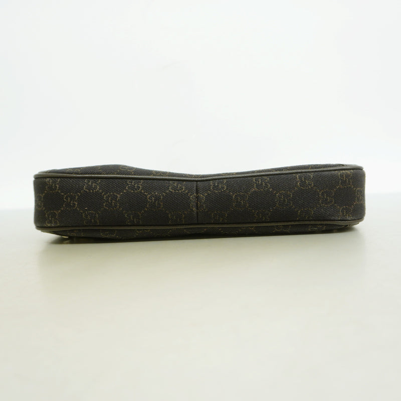 【6kd3916】グッチ ショルダーバッグ GGキャンバス 268637 キャンバス ダークブラウン シルバー金具【中古】レディース