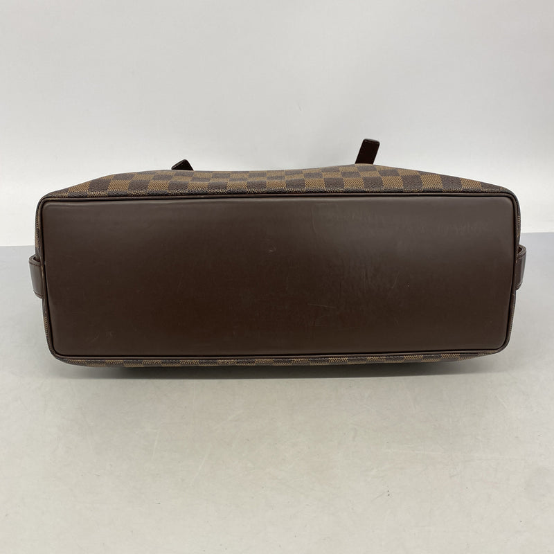 【6kd3922】ルイヴィトン トートバッグ ダミエ チェルシー N51119 エベヌ【中古】レディース