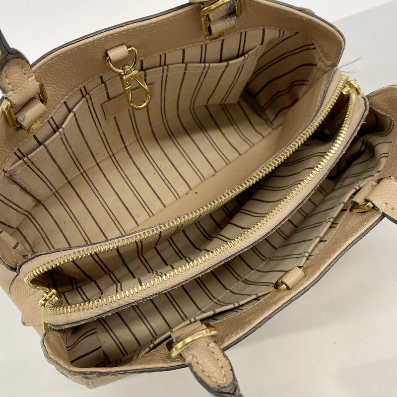 【6kd3924】ルイヴィトン ハンドバッグ モノグラム・アンプラント モンテーニュBB M44062 トープグラセ 2wayバッグ【中古】レディース