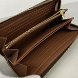 【6kd3927】ルイヴィトン 長財布 モノグラム ジッピーウォレット M42616 ブラウン【中古】メンズ レディース ユニセックス