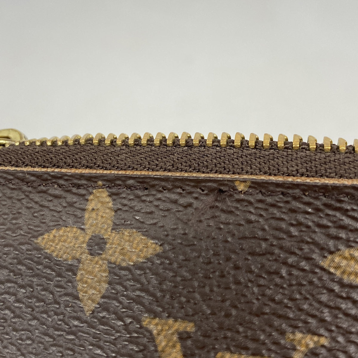 【6kd3928】ルイヴィトン コインケース モノグラム ポシェットクレ M62650 ブラウン【中古】メンズ レディース ユニセックス