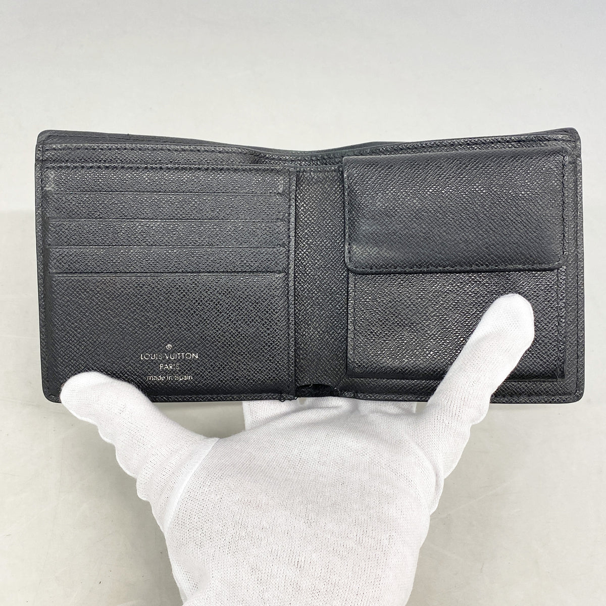 【6kd3931】ルイヴィトン 財布 ダミエ・グラフィット ポルトフォイユマルコ N62664 ブラック【中古】メンズ