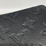 【6kd3941】ルイヴィトン 札入れ モノグラム･シャドウ ポルトフォイユミュルティプル M6290 ブラック【中古】メンズ