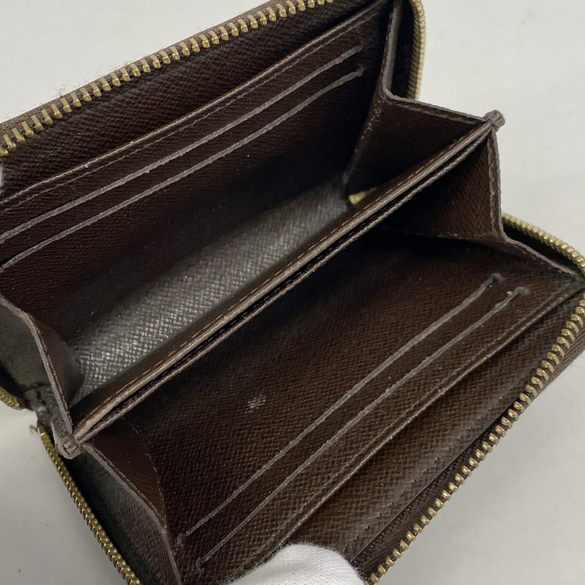 【6kd3943】ルイヴィトン コインケース ダミエ ジッピーコインパース N63070 エベヌ【中古】メンズ レディース ユニセックス