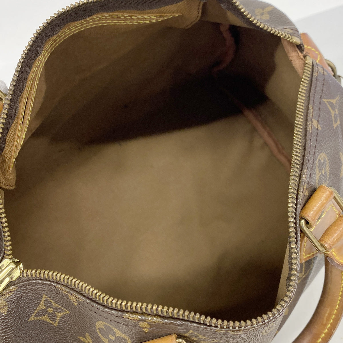 【6kd3945】ルイヴィトン ハンドバッグ モノグラム スピーディ30 M41108 ブラウン【中古】レディース