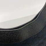 【6kd3950】グッチ ショルダーバッグ GGキャンバス 154982 キャンバス ブラック シャンパンゴールド金具【中古】レディース